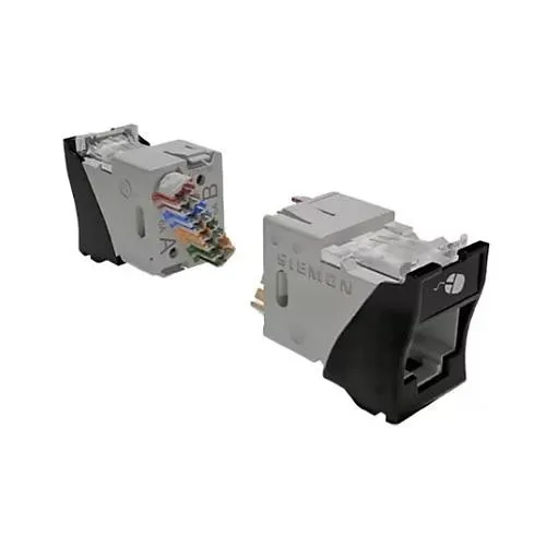 Siemon U6-K01NS UltraMAX Outlet CAT6 UTP, Keystone, Punch Down, T568A/B, RJ45, Black