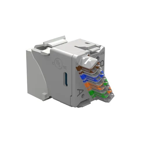 Siemon U6-K02NB Outlet UMAX UTP CAT6 RJ45 Keystone, White