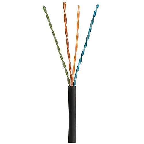 PureNet U6500-004-RBK2 CAT6 CMR UTP Cable, 500MHz, Black
