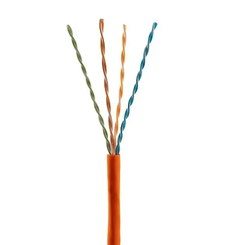PureNet U6500-004-ROR2 CAT6 Network Cable, CAT6 CMR UTP Cable, 500 MHz, Box, Orange