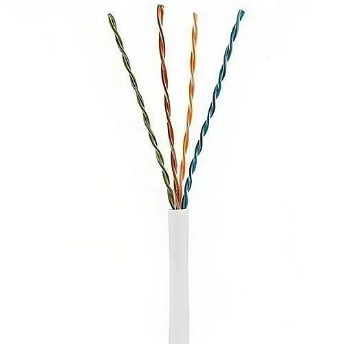 PureNet U6500-004-RWH2 CAT6 23/4 Pair Unshielded Solid BC UTP Cable, Riser CMR, 100' (304.8m), White