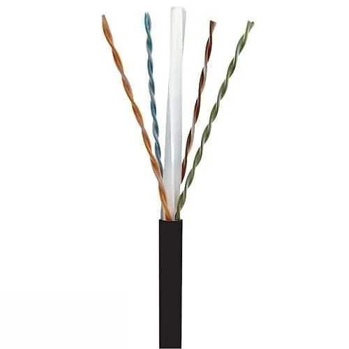 PureNet U6550-004-PBK2 CAT6 500 MHz Cable, Plenum, Black