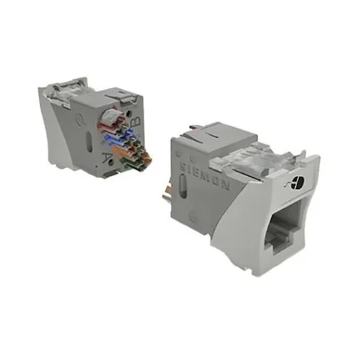 Siemon U6A-K02NS UltraMAX Outlet CAT6A UTP, Keystone, Punch Down, T568A/B, RJ45, White