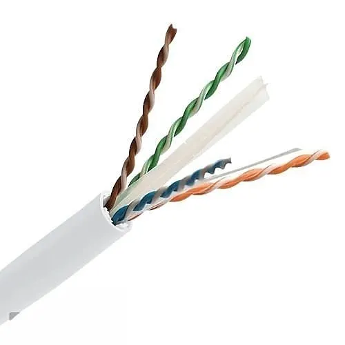 PureNet U6A650-004-PWH4 CAT6 23/4 650 MHz UTP Cable, Plenum, White