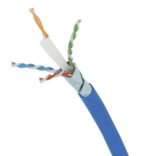 PureNet U6A650-004-RBL4 CAT6A Riser Cable, 23/4 Solid Copper, Unshielded, UTP, CMR, UL 444, UL 1666, 1000' (304.8m), Reel, Blue