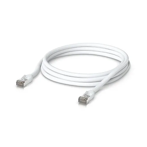 Ubiquiti UACC-CABLE-OUTDOOR-PATCH-3M-W Outdoor Patch  Shielded Cable, 3m, White