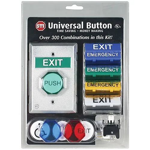 STI UB-1 Universal Button, Push Button Kit with over 300 Combinations