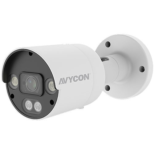 AVYCON AVC-NCB51F28 InfiniteColor 5MP H.265 Fixed Bullet Camera, 2.8mm Lens, White