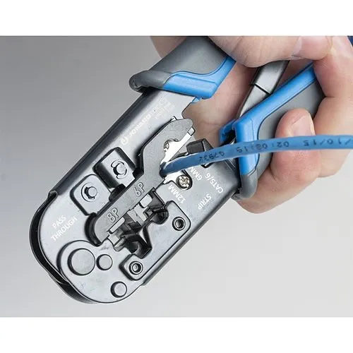 Jonard Tools UC-4569 6-in-1 Crimping Tool, RJ45 Pass-Thru and RJ11/12 Modular