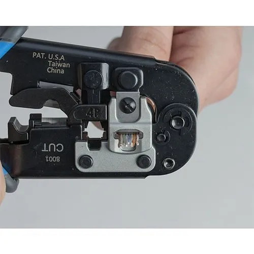 Jonard Tools UC-4569 6-in-1 Crimping Tool, RJ45 Pass-Thru and RJ11/12 Modular