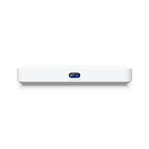 Ubiquiti UCG-FIBER Desktop 10G Cloud Gateway with integrated 4-Port 2.5 GbE Switch, NVR Storage, UniFi Support