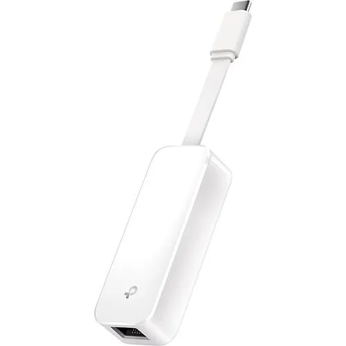 TP-Link UE300C USB Type-C to RJ45 Gigabit Ethernet IP Adapter, White