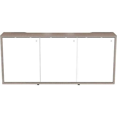 Middle Atlantic C3K3D1HA0D7ZPLWH C3 HPL Woodkit, 3 Bay, 32" High, 5th Ave Elm with White Gloss Doors, TAA Compliant
