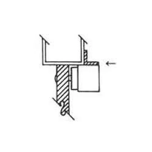 SDC UF11V Spacer Bracket, 1/2" 1-1/2" 11", for Installing Magnetic Locks with Aluminum Frames with Blade Stop and Concrete Filled Hollow Metal Frames
