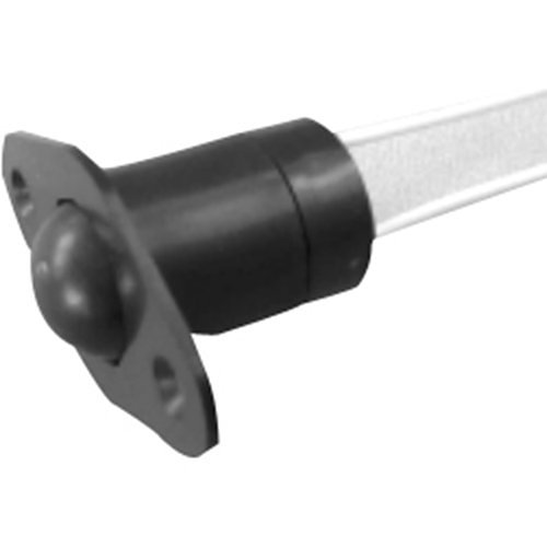 GRI DS-01 Short Roller Ball Plunger Switch, 12" Wire Leads #22AWG, Closed Loop, with 360˚ of Ball Access and Screw Down Flange, White