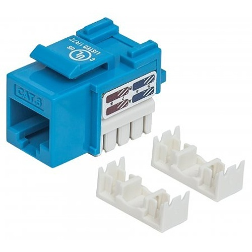 Intellinet 210737 CAT6 Keystone Jack, Blue