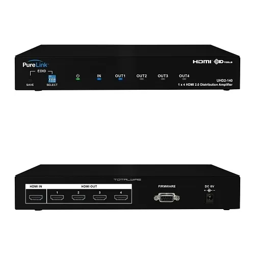 PureLink UHD2-140 HDMI Internet Protocol Splitter, 1 Input to 4 Outputs