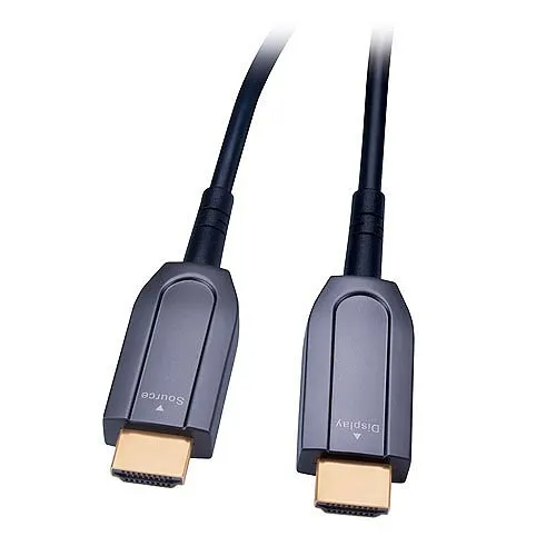 Vanco UHDFIB75P 75' Active High Speed HMDI Optical Cable, Plenum, CMP Rated, 18Gbps, HDCP 2.2 Compliant