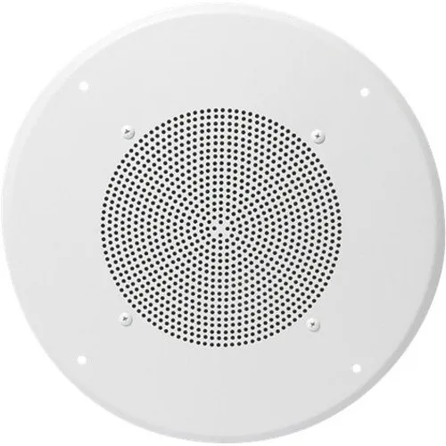AtlasIED UHT70C-U51-8 8" In-Ceiling Speaker for Fire Signaling with 5W 70V Transformer and U51-8 Baffle