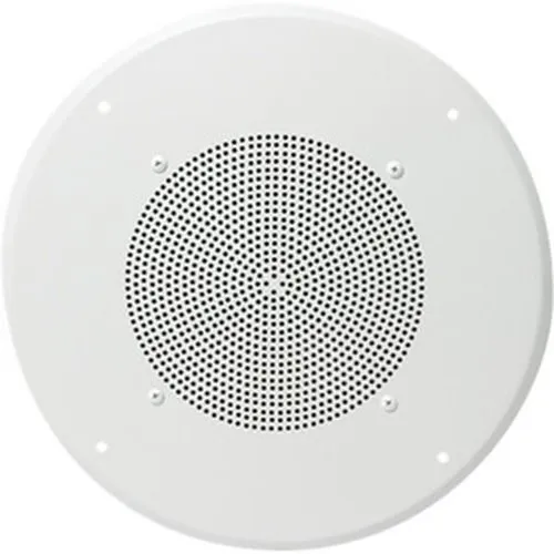 AtlasIED UHT70C-U51-8 8" In-Ceiling Speaker for Fire Signaling with 5W 70V Transformer and U51-8 Baffle