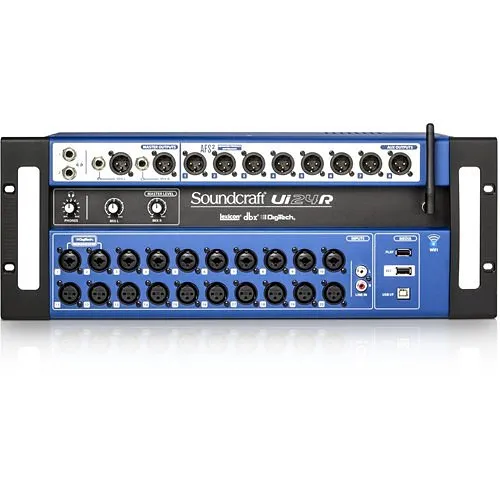Soundcraft UI-24R-US Soundcraft Ui24R 24-channel Digital Mixer/USB Multi-Track Recorder with Wireless Control