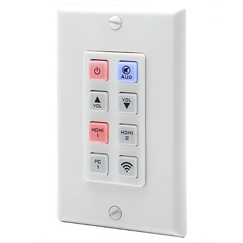 Hall UI-IP8-DP Programmable 8-Button IP Keypad Wall Plate with PoE