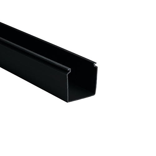 HellermannTyton 181-22005 Solid Wall Wiring Duct, 2" 2", Non-Adhesive, PVC, Black, 120ft/Carton
