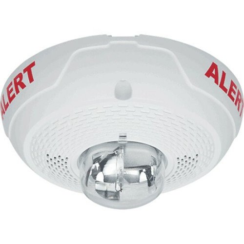 System Sensor SPSCWL-CLR-ALERT L-Series Indoor Speaker Strobes, Clear Lens, "ALERT" Marking, White