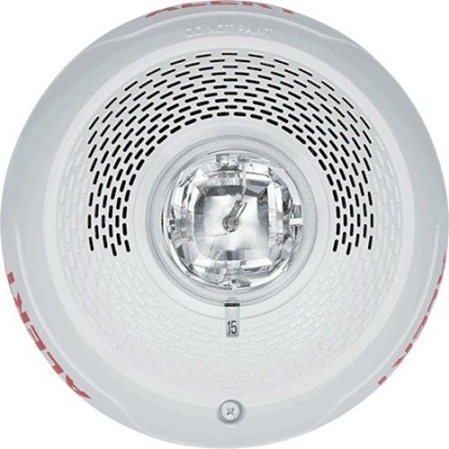 System Sensor SPSCWL-CLR-ALERT L-Series Indoor Speaker Strobes, Clear Lens, "ALERT" Marking, White