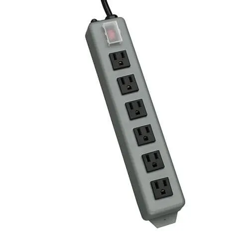Eaton Tripp Lite UL24CB-15 Waber Industrial Power Bar, Outlets, 15' Cord, 6' Cord, Lockable Switch Cover