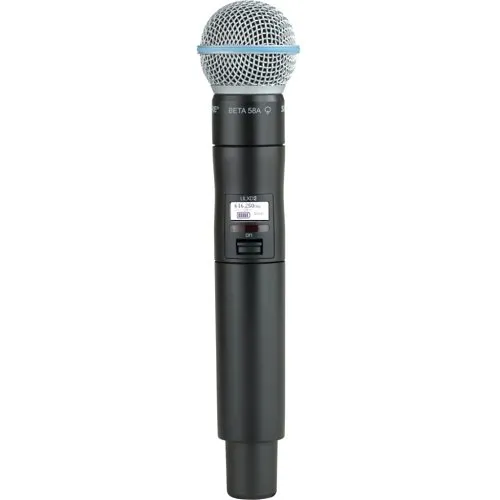 Shure ULXD2/B58=-H50 Digital Handheld Transmitter with Beta 58A Capsule, Frequency Band Version H50 (534-598 MHz)