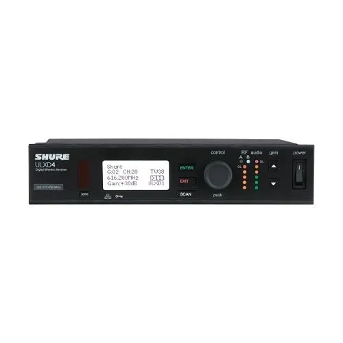 Shure ULXD4=-H50 Single Digital Wireless Receiver, H50 Band