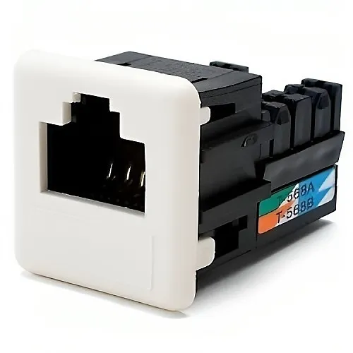 OCC UMJA608 UMJ CAT6 Jack, Universal 568A/B Wiring, Orange