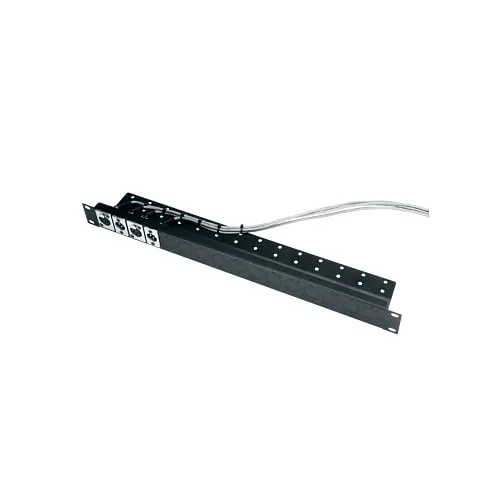 Middle Atlantic UNI-1-C 1U RMS Universal Connector Panel with Cable Shelf, 2.9" Depth