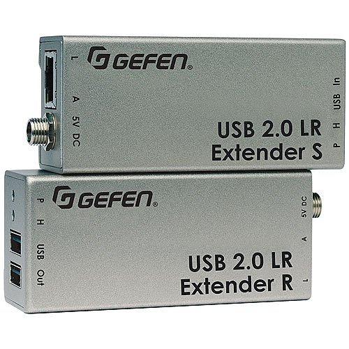 Gefen EXT-USB2.0-LR 2-Port USB Extender over CAT5e Cable, up to 330' (100m)