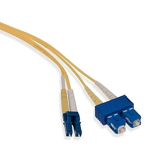 Leviton UPDCL-S02 Economy Patch Cord, 9/125 um Single-mode OS2, OFNR Duplex, SC-LC, 2m