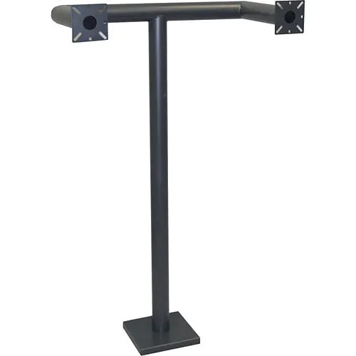 Pach & Co UPM5 Dual Arm Side-by-Side Pedestal Mounting Post, 42"H with 8" Mounting Base