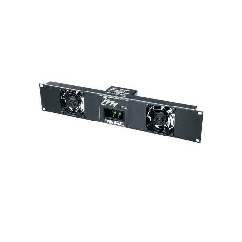 Middle Atlantic UQFP-2D 50 CMF Ultra Quiet 2-Fan Panel with Display, 24 dB