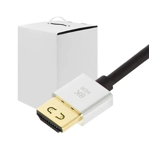 Vanco US8KCP1.5-30 1.5' 8K Ultra High Speed HDMI Slim Certified Cables with Ethernet Contractor Box, 30-Piece