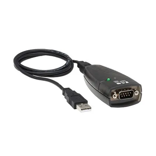 Eaton Tripp Lite USA-19HS 3' Keyspan USB to Serial Adapter, USB-A Male to DB9 RS232 Male, TAA, Black