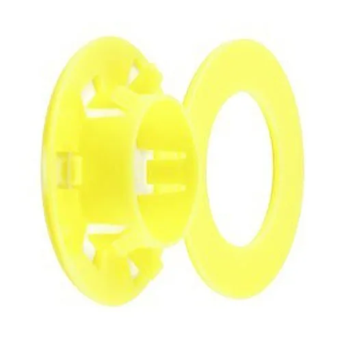 Dottie USB Universal Snap-In Stud Bushing, 25-Pack, Yellow