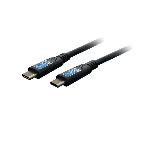Comprehensive USB10G-CC-3PROBLK Pro AV/IT Integrator Series Certified Ultra-Flexible 10G USB-C to C Male 4K AV and Data Cable, 3', Black