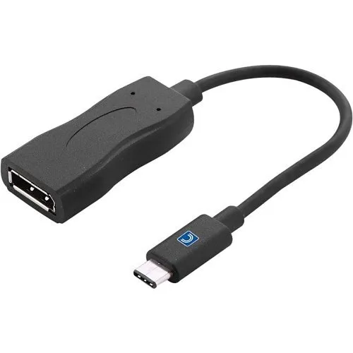 Comprehensive USB31-DPF USB-C 3.1 Male to DisplayPort Converter Dongle Adapter, Black