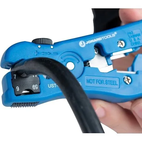 Jonard Tools UST-500 Universal Cable Stripping Tool for COAX, Network, and Telephone Cables