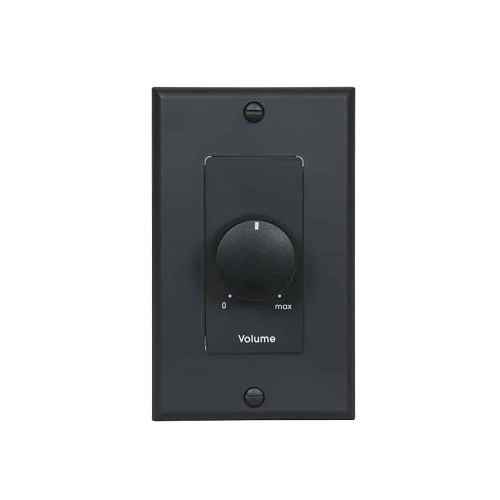 Lowell 25LVC-DB 25W Mono Autoformer Attenuator Volume Control with Rotary Dial, 1-Gang, Black