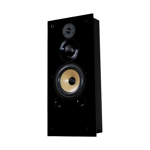 Induction Dynamics S1.8IW-BG Single In-Wall Bookshelf Speaker, Black Gloss