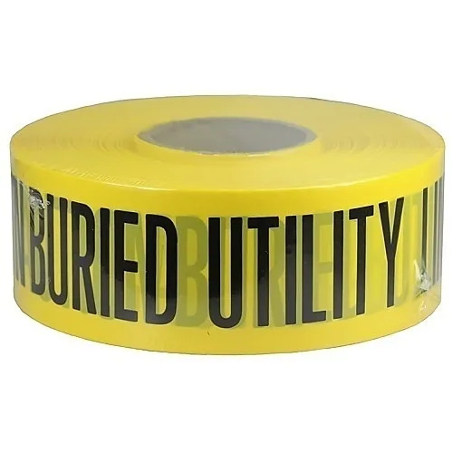 Dottie UT20D 3-Inch by 1000-Foot Yellow Underground Tape, Marked 'Buried'