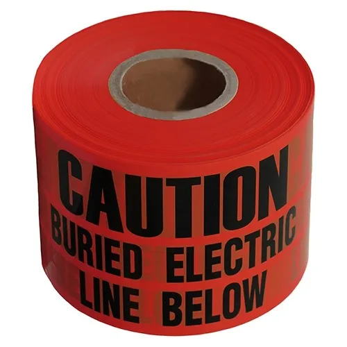 Dottie UT29D 6" x 1000' Underground Tape Caution Buried, Red