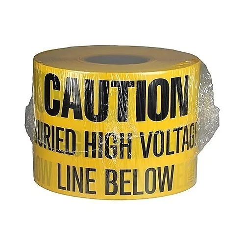 Dottie UT32D 6" x 1000' Yellow Underground Tape with Caution Message