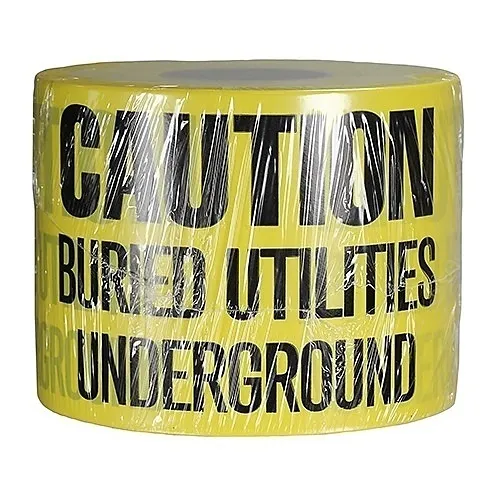 Dottie UT40D 6-Inch by 1000-Foot Yellow Underground Tape with 'CAUTION' Marking
